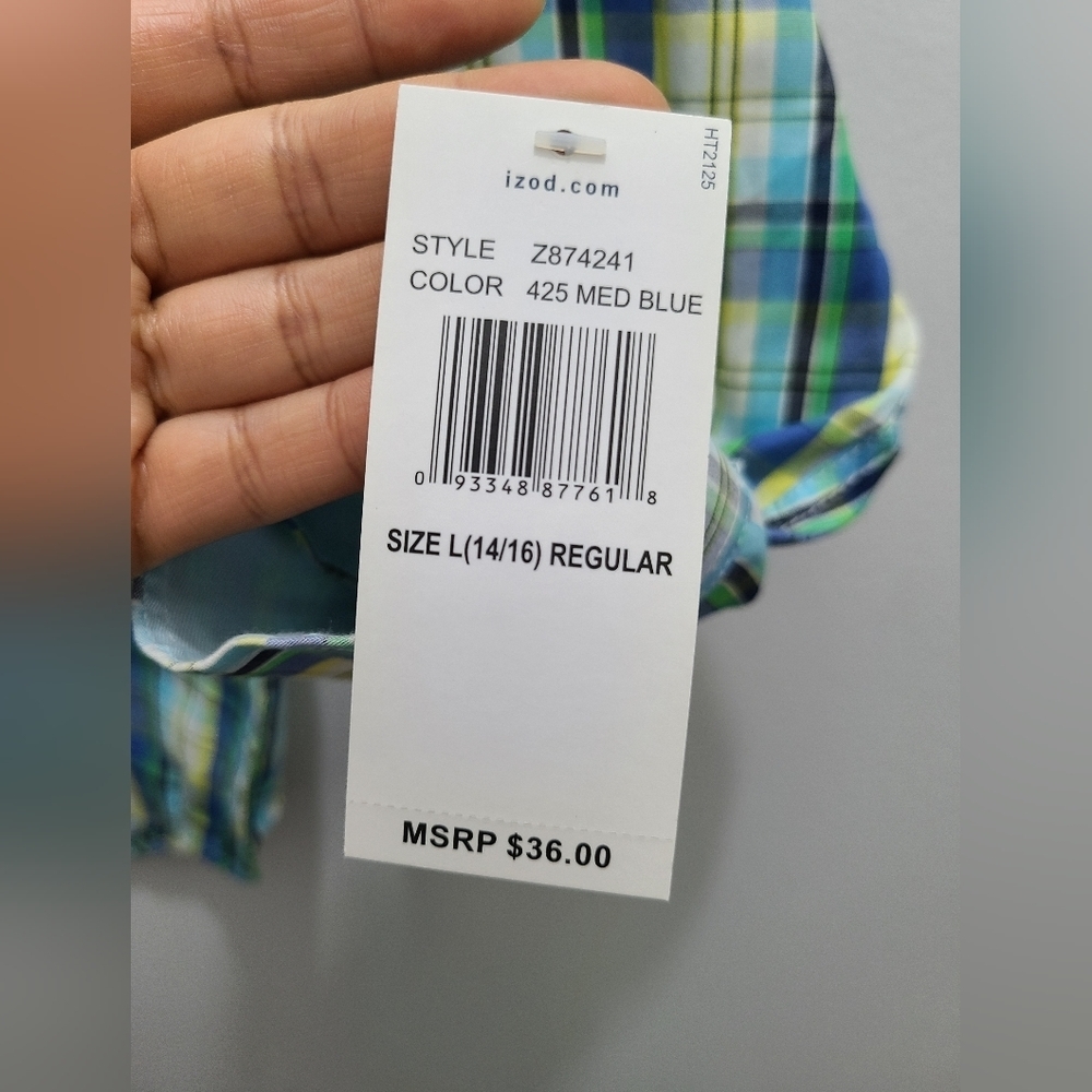 IZOD Striped Button Down Shirt​ - Picture 5 of 5
